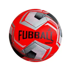 FUBBALL - PELOTA PROFESIONAL CUERO SINTÉTICO PUN4 PLOMO Y ROJO