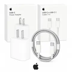 APPLE - Cargador  20w + Cable USB-C a C (Trenzado )