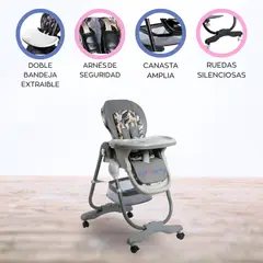 EBABY - Silla de Comer «YAMI» Grey