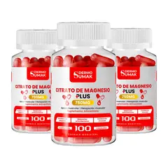 GENERICO - CITRATO DE MAGNESIO PLUS 100 CAPSULAS DERMO SUMAK 3 UND