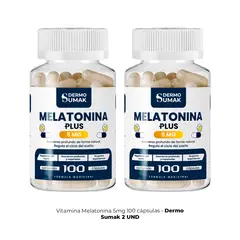 GENERICO - MELATONINA 5MG 100 CAPSULAS PLUS DERMO SUMAK 2 UND