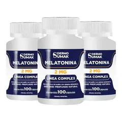 GENERICO - MELATONINA 2MG 100 CAPSULAS COMPEX DERMO SUMAK 3 UND
