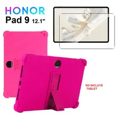 GENERICO - Funda de Silicona + Mica de Vidrio para Honor Pad 9 12.1 Modelo 2024