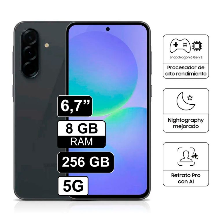 Celular Galaxy A26 5G 256GB - 8GB RAM Negro