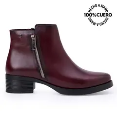VIALE - Botín Jodhpur Casual SOFI-2543 Cherry Cuero