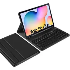 GENERICO - Funda Protectora Con Teclado Para Samsung S6 Lite Negro