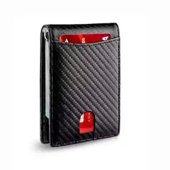 GENERICO - Billetera Antirobo Sistema Rfip con Clip Metalico