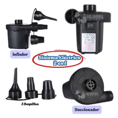 GENERICO - Succionador Aspirador De Aire Eléctrico para Bolsas + Inflador de Piscina - 2 en 1