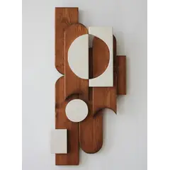 BOSQUE INVERNAL DECORACION ECO ALTERNATIVA - Escultura de pared en madera HALF