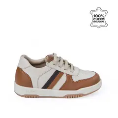 RABBIT - Zapatilla Casual ANGEL-2533 HuesoToffe Cuero