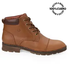 Viale - Botín Derby Casual JOSE-2532 Olivo Homme Cuero