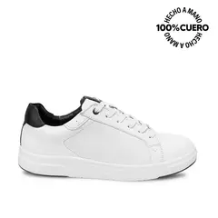 VIALE - Zapatilla Casual RICARDO-2525 Blanco Homme Cuero