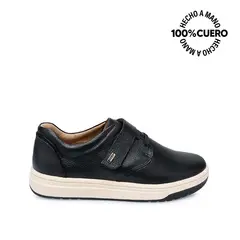 VIALE - Zapato Slip On Casual SHAM-2510 Negro Cuero