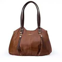 VIALE - Cartera Hobo BRI-CJ2512 Marron Briganti