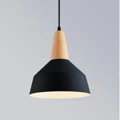 GENERICO - Lámpara Colgante Campana Black Led