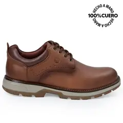 VIALE - Zapato Derby Casual JOSE-2536 Toffe Homme Cuero