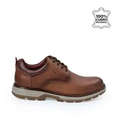 VIALE - Zapato Derby Casual JOSE-2536 Toffe Homme Cuero