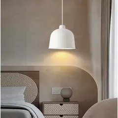 GENERICO - Lámpara Colgante Campana White Led