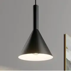 GENERICO - Lámpara Colgante Campana Black Led