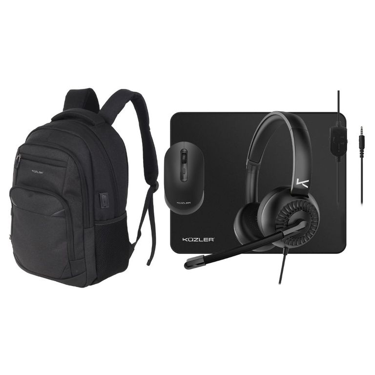 Pack Mouse + Mousepad + Audifonos + Mochila