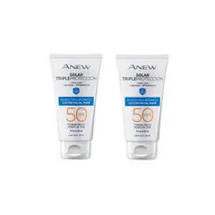 AVON - 2 Anew Solar Triple Protección Facial Mate FPS50