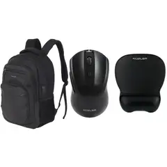 KUZLER - Mochila Wald + Mouse Fonz con Mousepad de Regalo