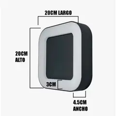 GENERICO - Aplique Lampara de Exterior Led 12W Luz Calida