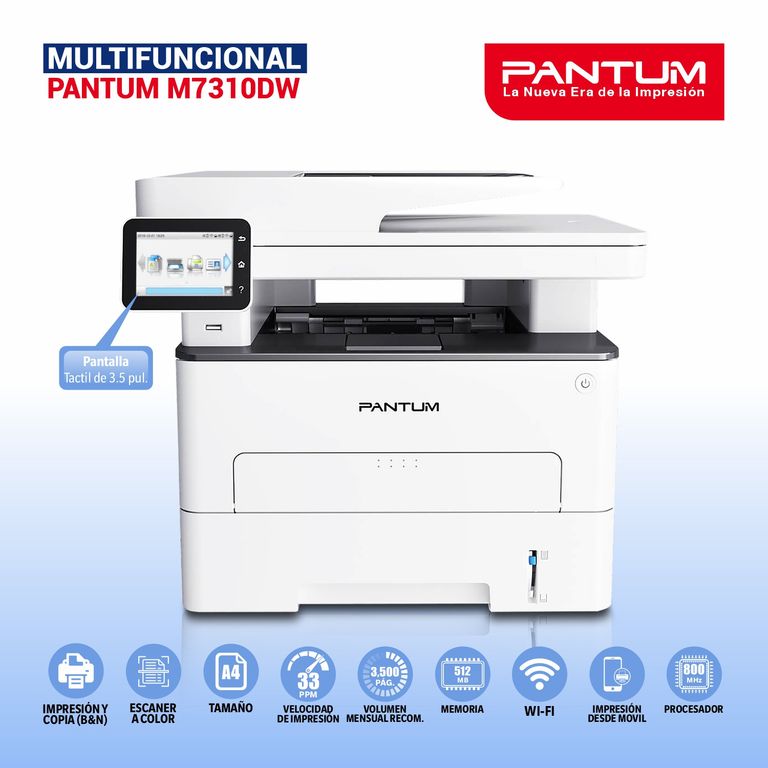 Impresora Multifuncional Laser Monocromático M7310DW