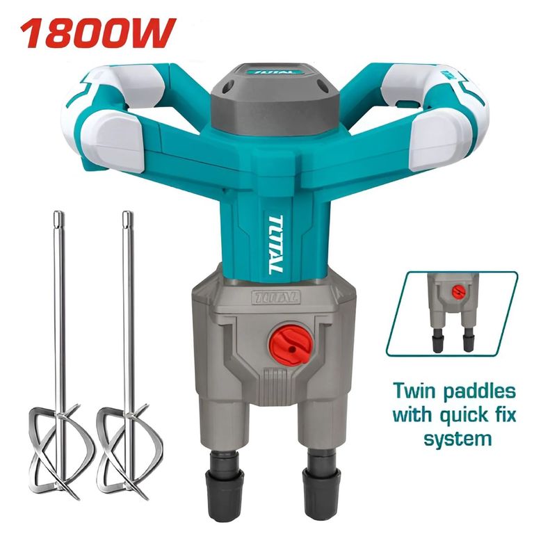 Mezcladora De Cemento Y Pintura Total De 1800w - TD616006
