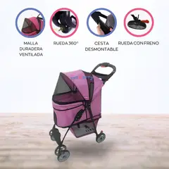 CUZKA - Coche para mascota «PET» Purple