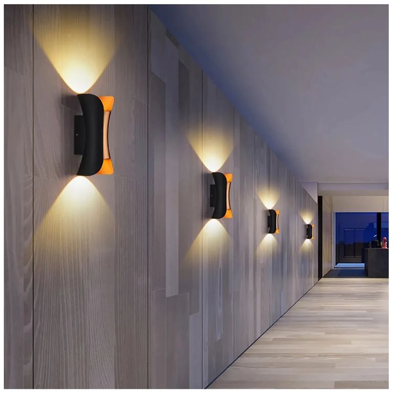 Aplique Lampara de Exterior Led 10W Luz Calida