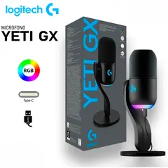 LOGITECH - Microfono Yeti GX Supercardioid Streaming RGB Lightsync Negro