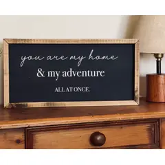 BOSQUE INVERNAL DECORACION ECO ALTERNATIVA - Letrero pequeño en madera ALL AT ONCE