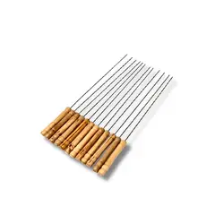THE GRILL SHOP - Set de 12 Pinchos para parrilla