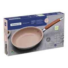 TRAMONTINA - Sartén Romagna con Revestimiento Cerámico Marfil 20 cm