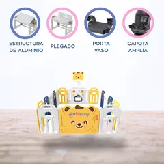 GENERICO - Corral Armable 4 en 1 para Bebés «BALOO» Yellow