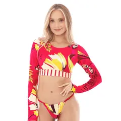 CHAMELA - Top de Bikini Manga larga - 28305