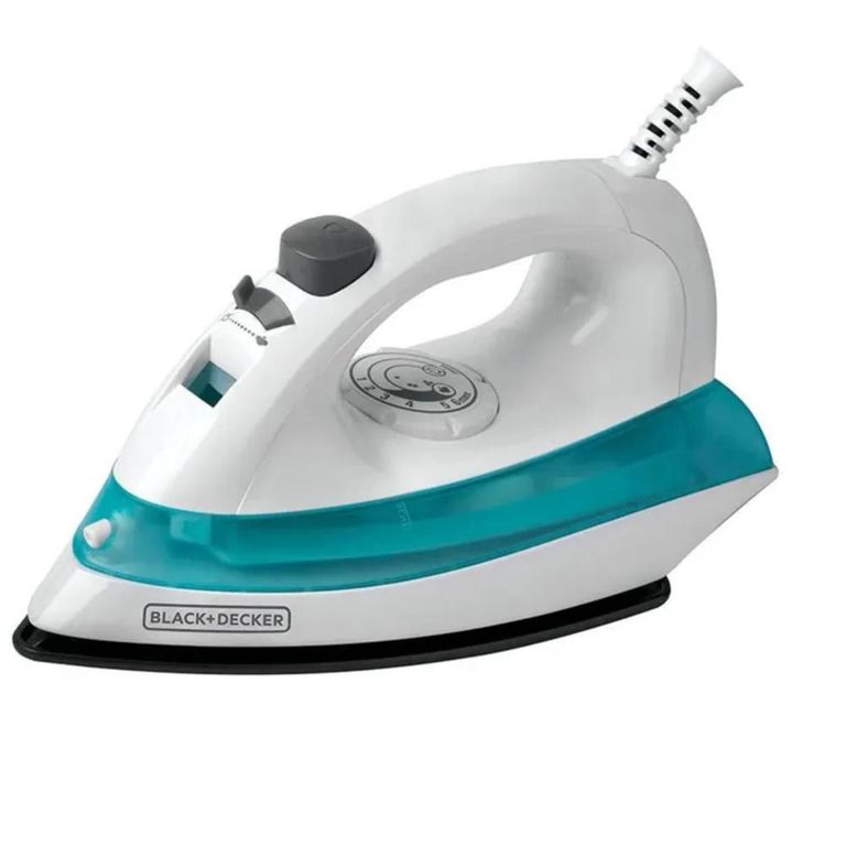 Plancha Eléctrica 1100 watts turqueza/Blanco IRBD100-CL