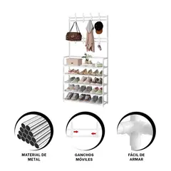 RYBIU IMPORT - Pack2 Portazapatos en Recto 5 N en Blanco Y+Ligas de Regalo