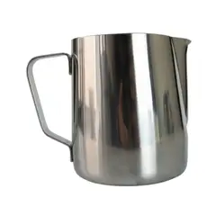 GENERICO - Jarra barista para leche plateada 350ml