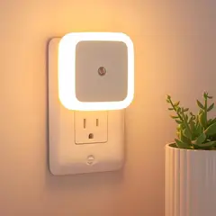 MEGIMPERU - Luz Nocturna LED Inteligente con Sensor Día y Noche