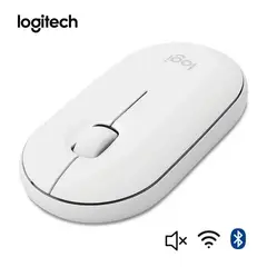 LOGITECH - Mouse Inalámbrico M350s Pebble Mouse BLANCO