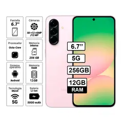SAMSUNG - Celular Galaxy A56 5G 12GB RAM 256GB Color Rosa