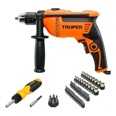 TRUPER - Taladro 1/2 600W A7-2 + Set 54 pz AUTO-61 Pretul