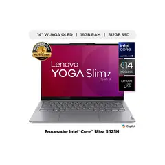 LENOVO - Yoga Slim 7 14IMH9 14" WUXGA OLED Intel Ultra 5 125H 16GB LPDDR5 512GB SSD Free DOS Gris