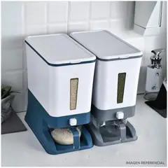 INSPIRA MARKET - Dispensador de Arroz y Menestras para Cocina 10 Kg