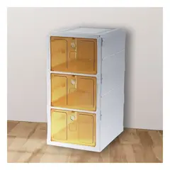 GENERICO - Pack3 Organizador 3N en Blanco Tapa Ambar Y+Regalo Agendita