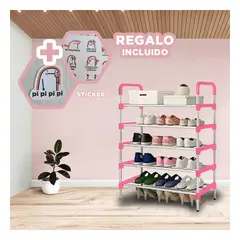GENERICO - Pack6 Estante Seguro con 5 N Rosado Y+Regalo Stickers