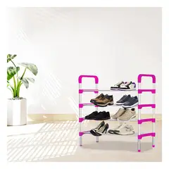 GENERICO - Pack2 Zapatera Ligera en 4 N Rosado Y+Banderitas Adhesivas