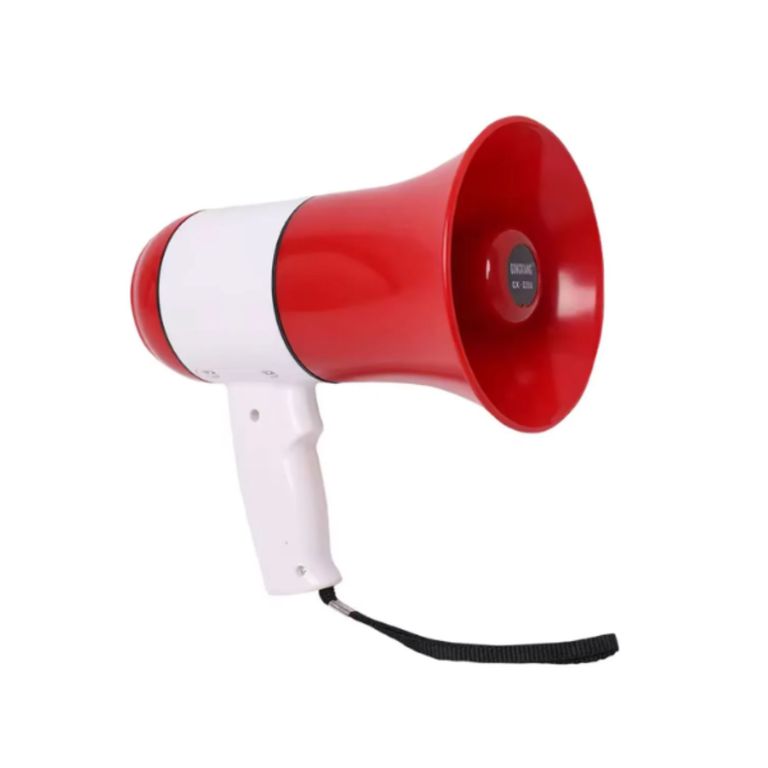 MEGAFONO ROJO RECARGABLE